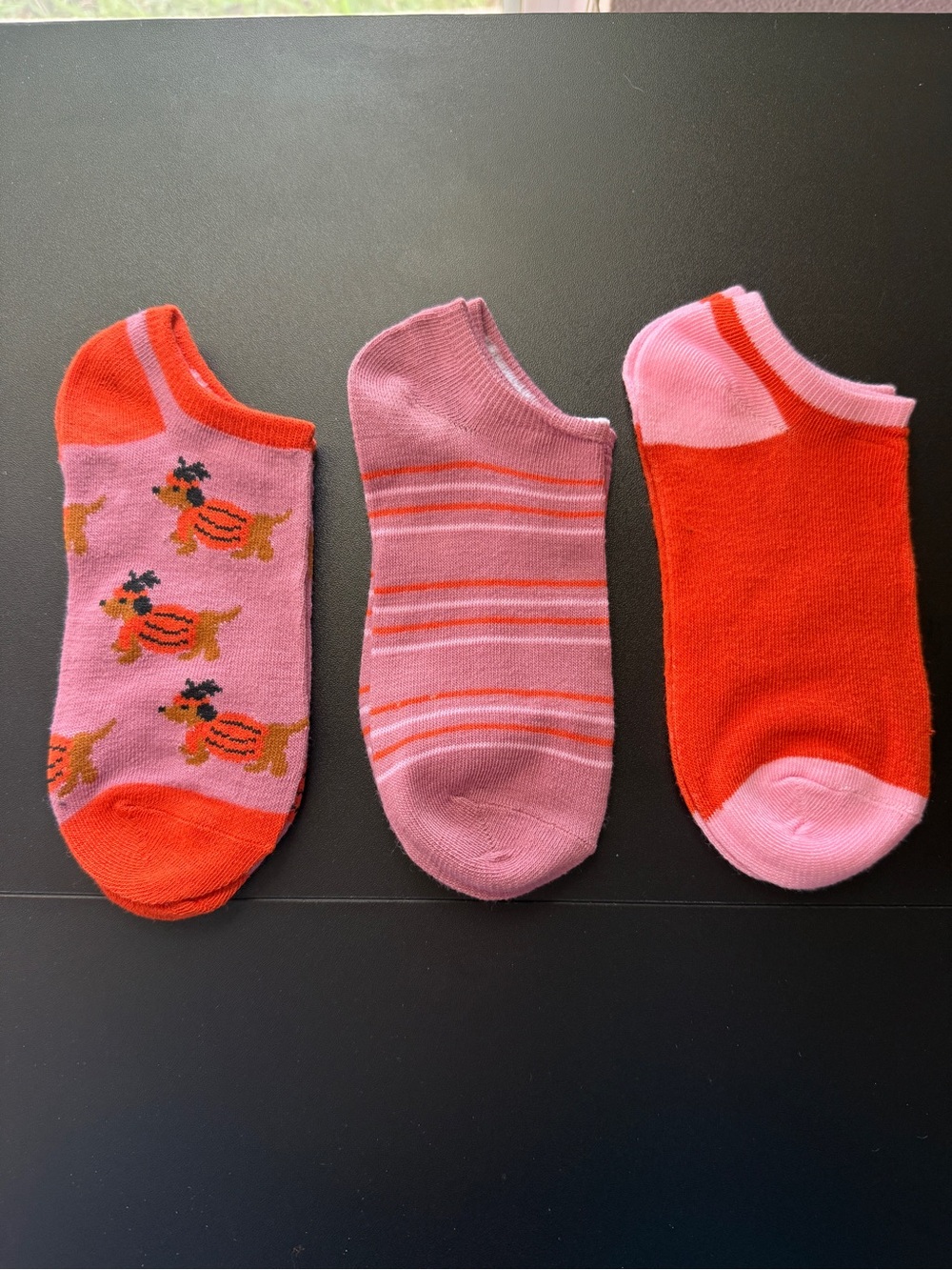 Women Dachshund Low Cut Ankle Socks 3 Pack Size M/L NWOT Sock Size 7-8.5